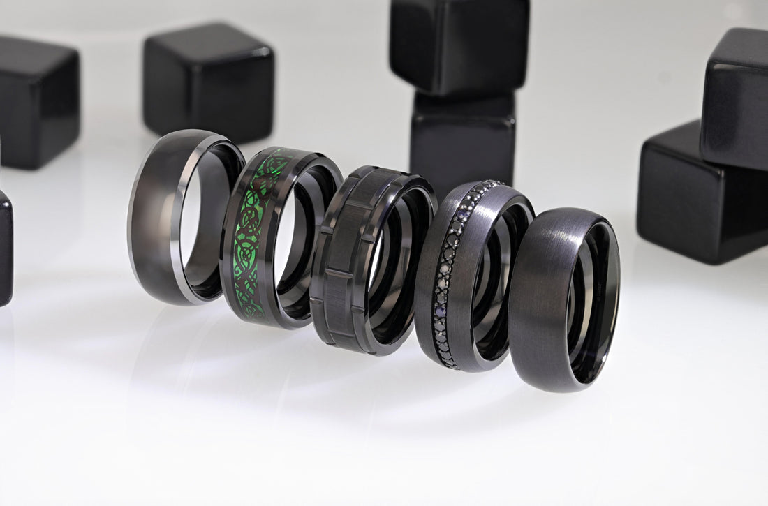 Masculine And Bold: Black Rings for Men