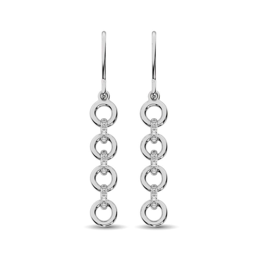 Sterling Silver 1/20 Ctw Drop Earrings - Larson Jewelers