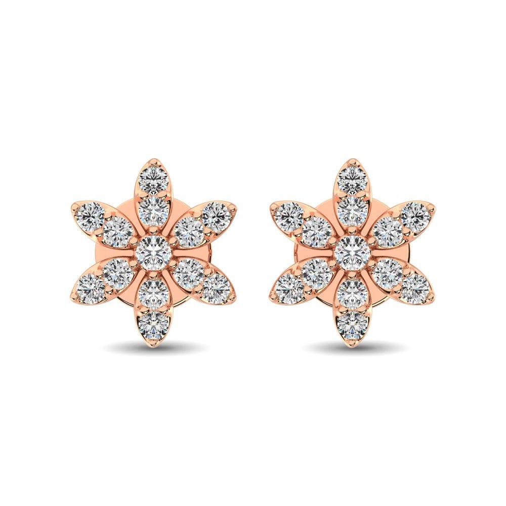 Diamond 1/3 Ct.Tw. Flower Stud Earrings - Larson Jewelers