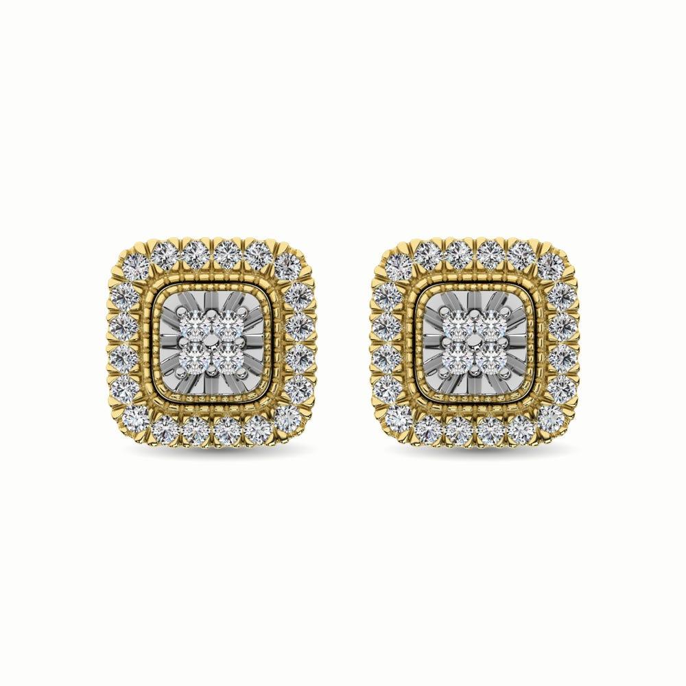 10K Yellow Gold 1/3 Ct.Tw. Diamond Stud Earrings - Larson Jewelers