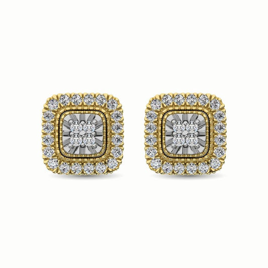 10K Yellow Gold 1/3 Ct.Tw. Diamond Stud Earrings - Larson Jewelers