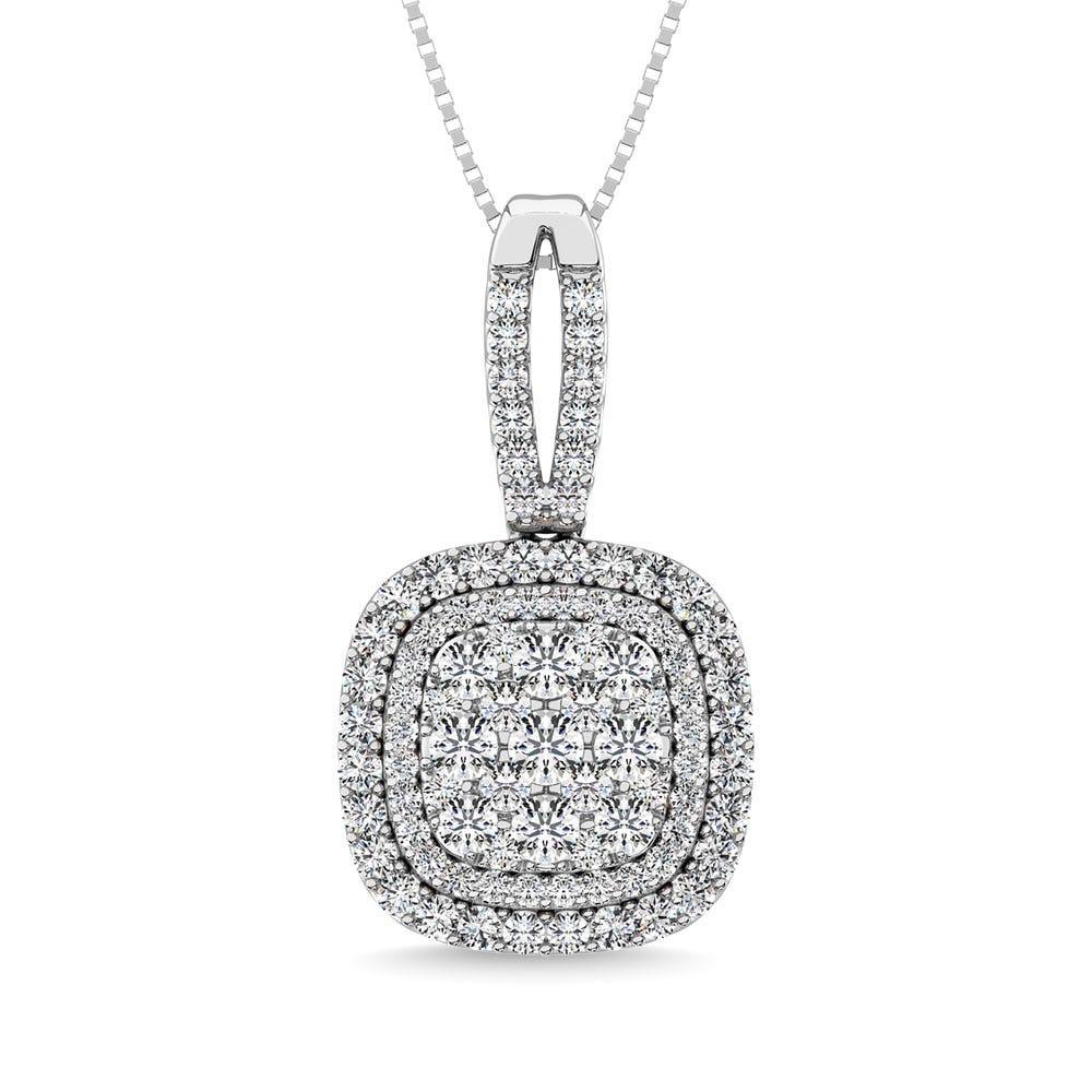 Diamond 1 3/4 Ct.Tw. Danglers Earrings in 14K White Gold - Larson Jewelers