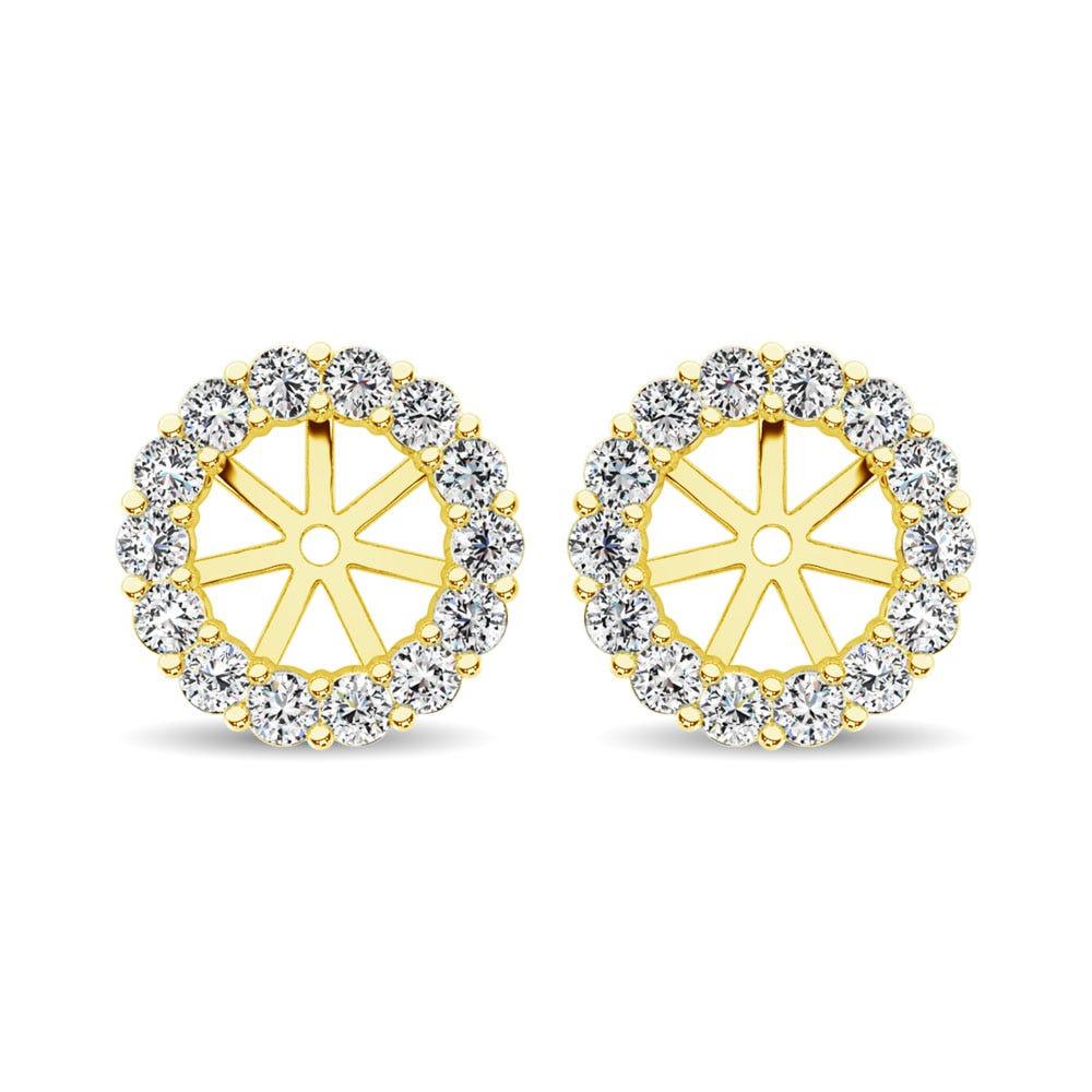14K Yellow Gold Diamond 1/4 Ct.Tw. Earrings Jacket - Larson Jewelers
