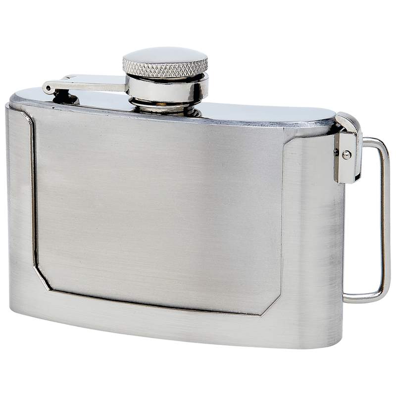 Belt Buckle Flask with FREE Engraving