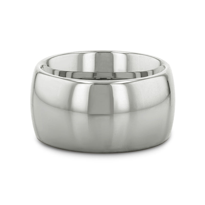 ARLINGTON Domed White Tungsten Ring - 8mm - 12mm