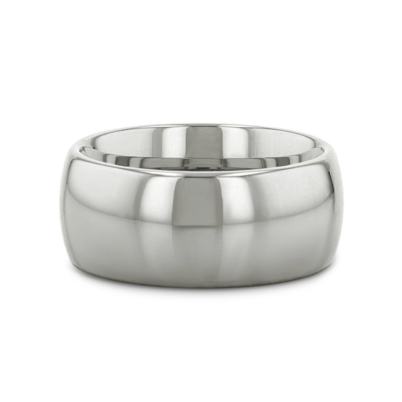 ARLINGTON Domed White Tungsten Ring - 8mm - 12mm
