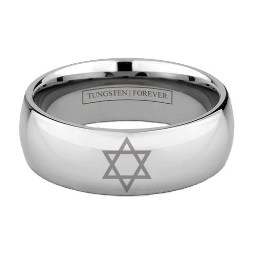 JEWISH RING 6MM / 8MM