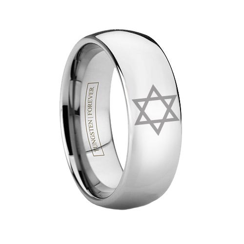 JEWISH RING 6MM / 8MM