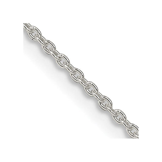 Sterling Silver 1.5mm Cable Chain Necklace w/2in ext.
