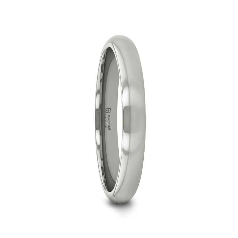 ARLINGTON Domed White Tungsten Ring - 2mm - 6mm