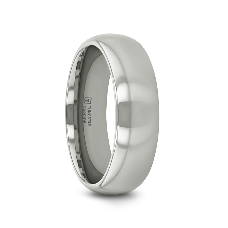 ARLINGTON Domed White Tungsten Ring - 2mm - 6mm