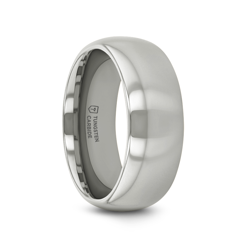 ARLINGTON Domed White Tungsten Ring - 2mm - 6mm