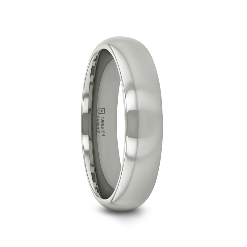 ARLINGTON Domed White Tungsten Ring - 2mm - 6mm