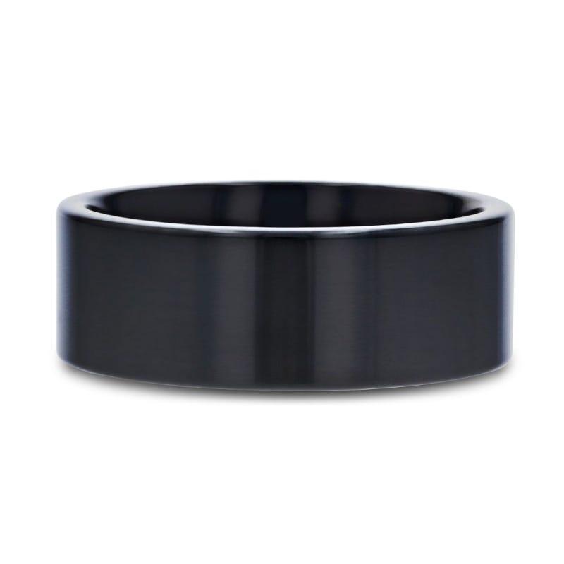 NEO Flat Black Titanium Wedding Ring - 8mm