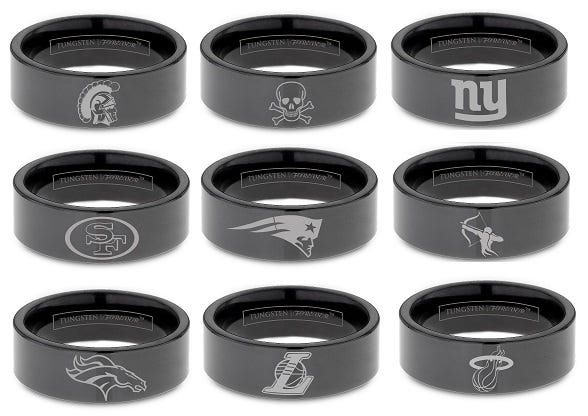 FOOTBALL RING 6MM / 8MM / 10MM