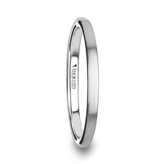 PERSEUS Domed with Brushed Finish Tungsten Band - 2mm - 6mm
