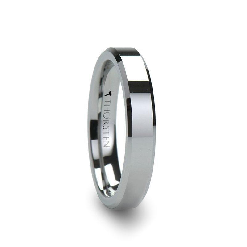 CORINTHIAN Beveled Tungsten Carbide Ring - 8mm - 12mm
