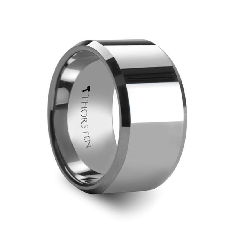 CORINTHIAN Beveled Tungsten Carbide Ring - 8mm - 12mm