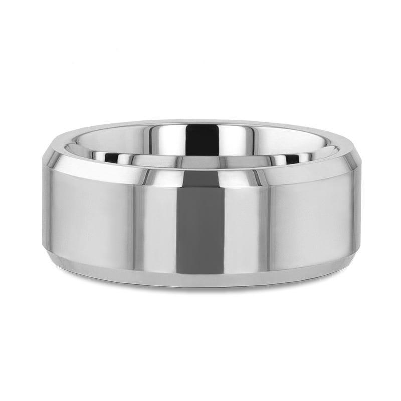CORINTHIAN Beveled Tungsten Carbide Ring - 8mm - 12mm