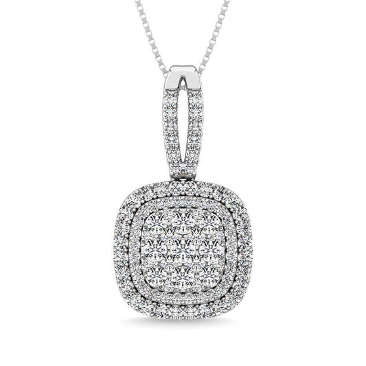Diamond 1 3/4 Ct.Tw. Danglers Earrings in 14K White Gold - Larson Jewelers