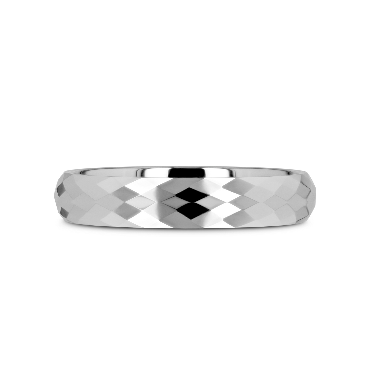 MILLENNIUM Tungsten Wedding Band with 288 Diamond Facets - 10mm