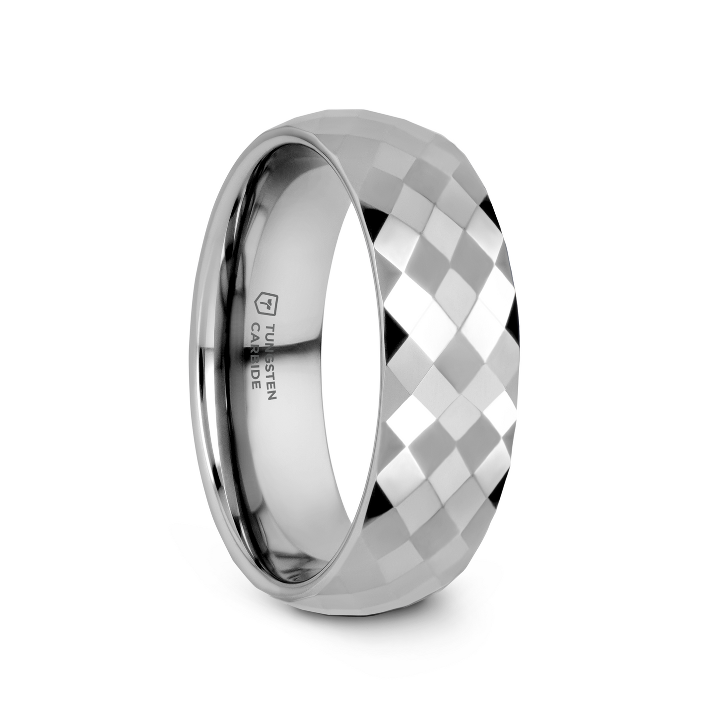 MILLENNIUM Tungsten Wedding Band with 288 Diamond Facets – 2mm – 10mm