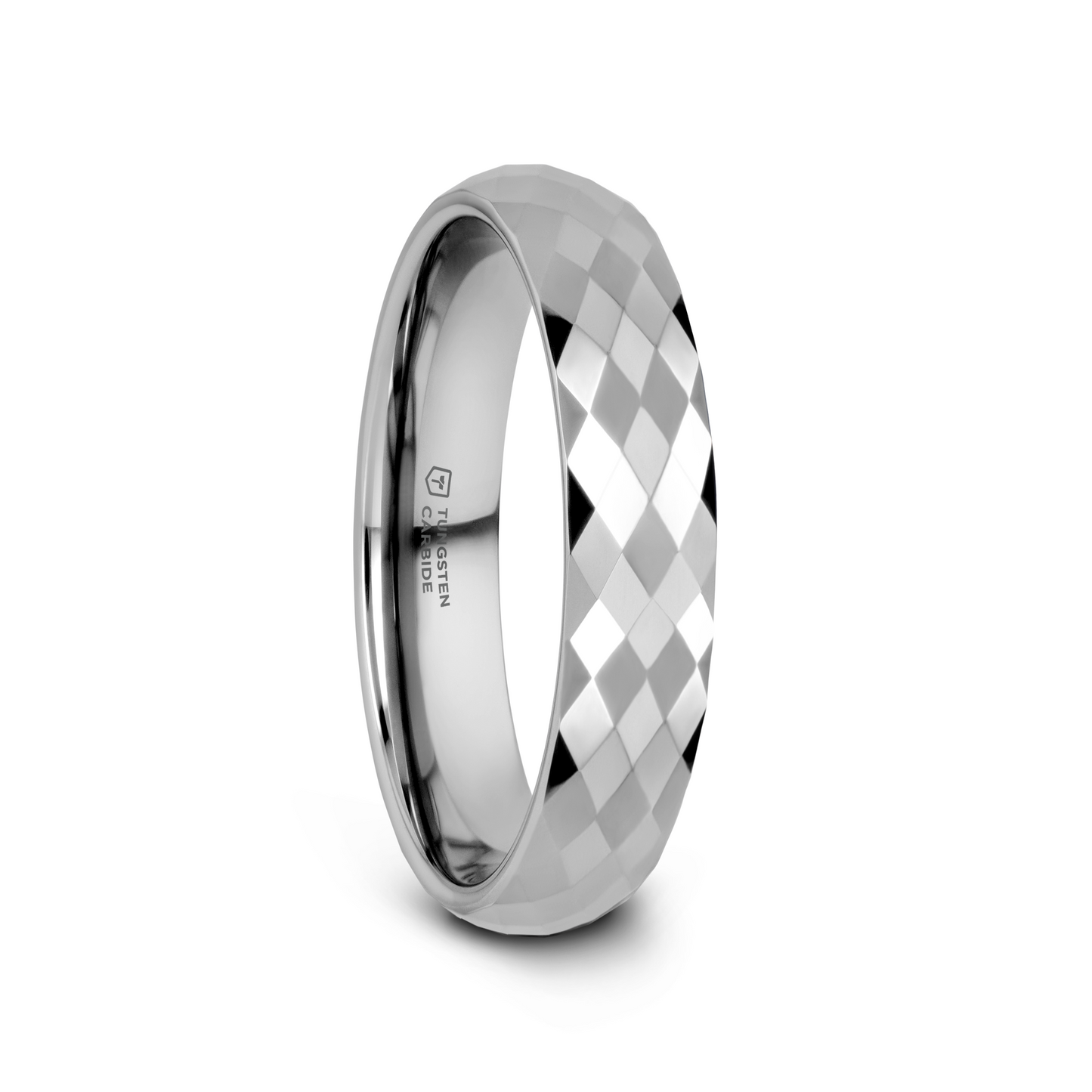 MILLENNIUM Tungsten Wedding Band with 288 Diamond Facets - 10mm