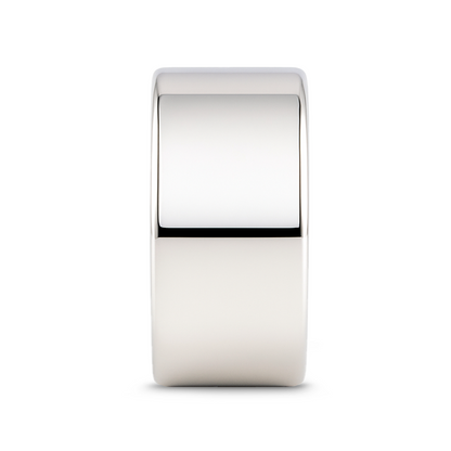 STOCKTON Flat Style White Tungsten Ring - 8mm - 12mm