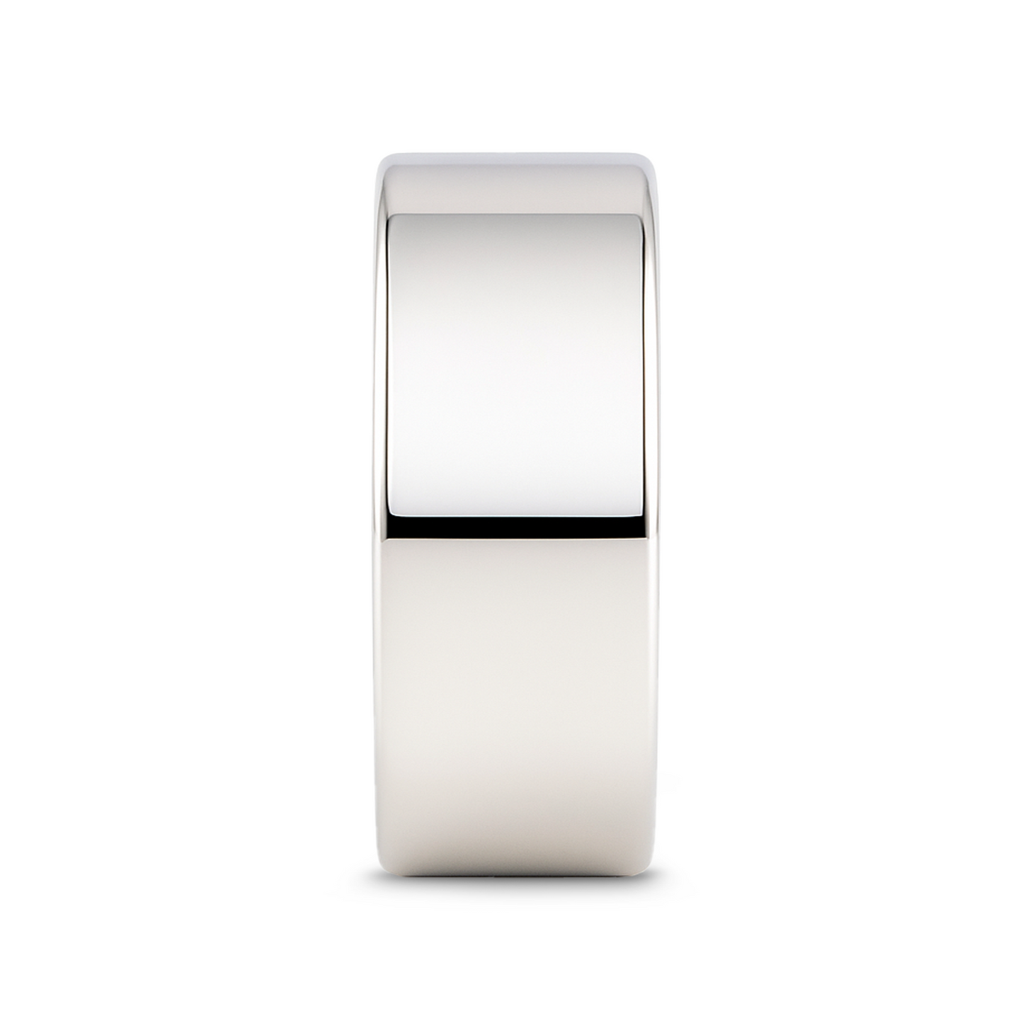 STOCKTON Flat Style White Tungsten Ring - 8mm - 12mm