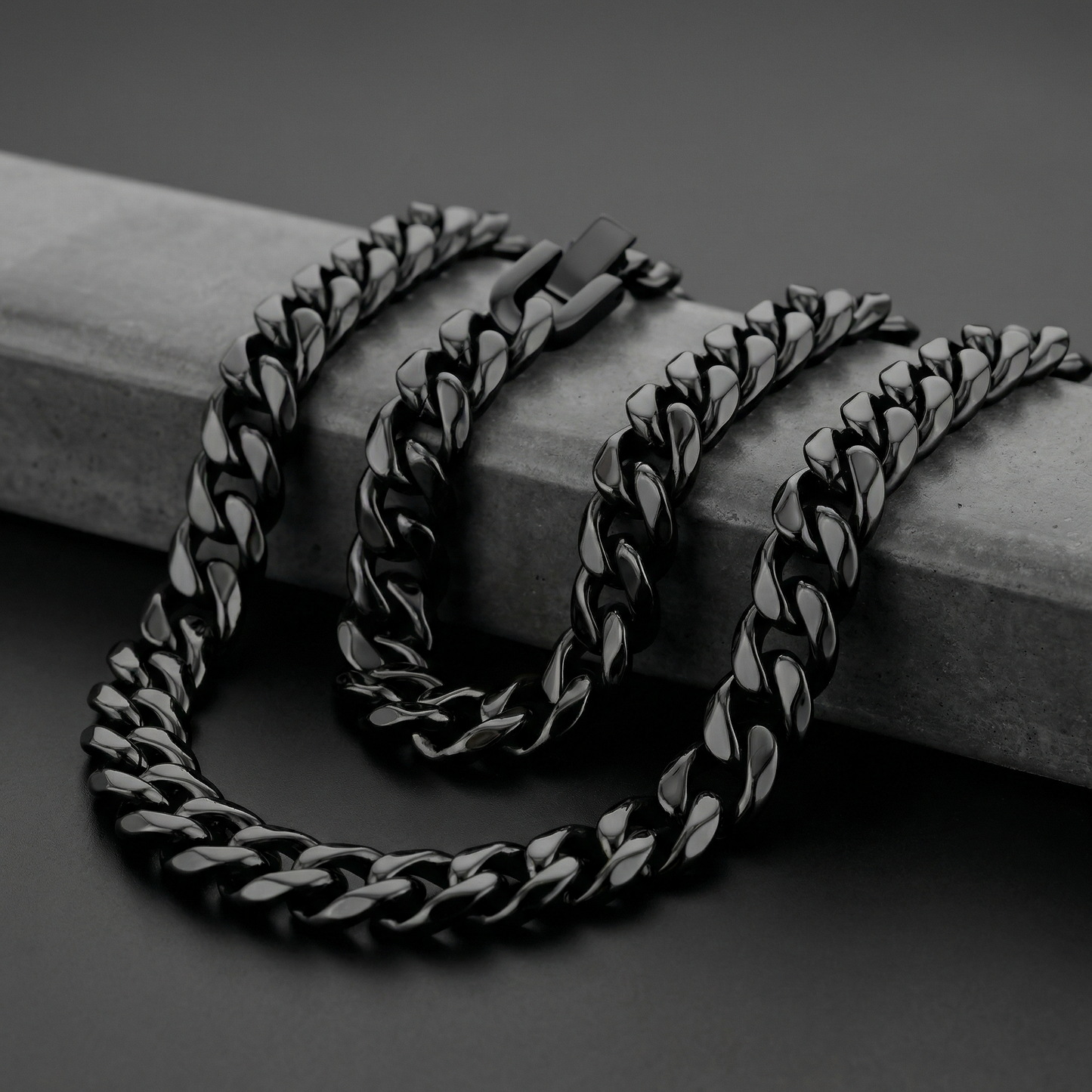 Black Stainless Steel 14mm Chain - 22 Inch