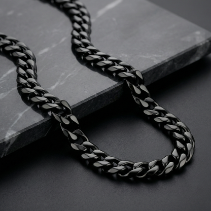 Black Stainless Steel 14mm Chain - 22 Inch