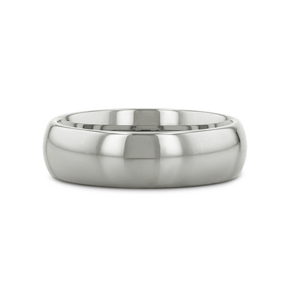 ARLINGTON Domed White Tungsten Ring - 2mm - 6mm