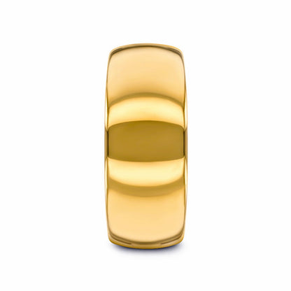 ORO Traditional Domed Gold-Plated Tungsten Carbide Wedding Ring - 4mm - 10mm