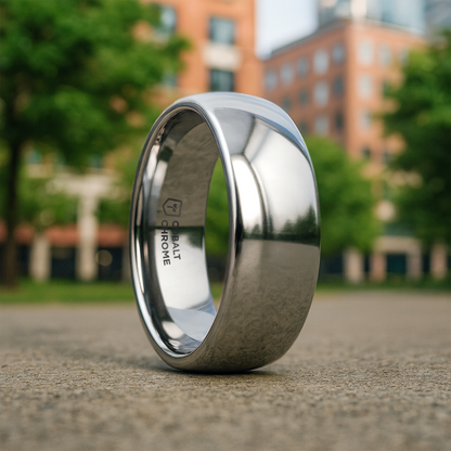 KOBOLD Domed Cobalt Ring with Polished Finish - 4mm - 8mm