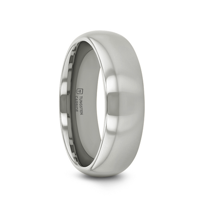 ARLINGTON Domed White Tungsten Ring - 2mm - 6mm