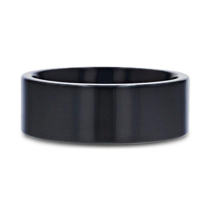 NEO Flat Black Titanium Wedding Ring - 8mm