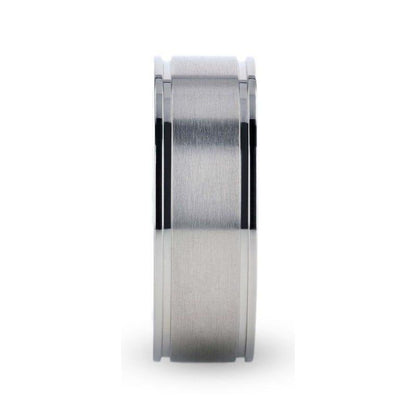 FAIRFIELD Flat Satin Finish Titanium Ring - 8mm