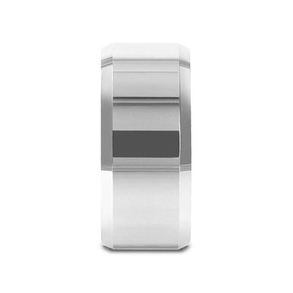 CORINTHIAN Beveled Tungsten Carbide Ring - 8mm - 12mm