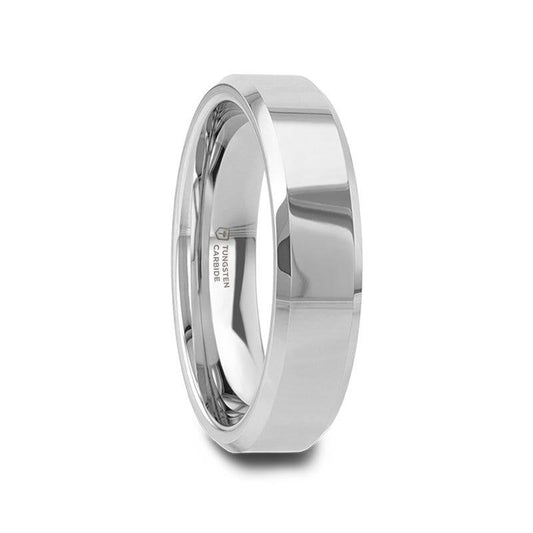 CORINTHIAN Beveled Tungsten Carbide Ring - 4mm - 6mm